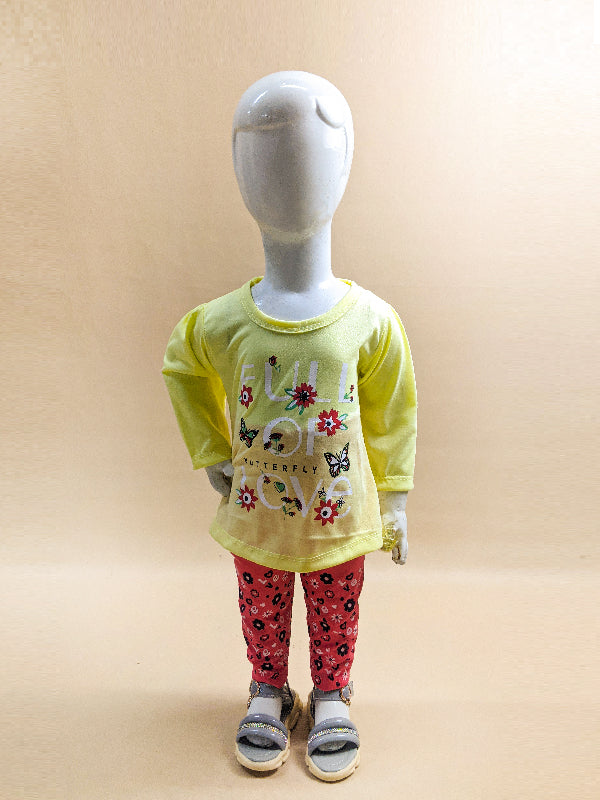 1Yr - 4Yrs Love Yellow Suit For Girls RG GS74