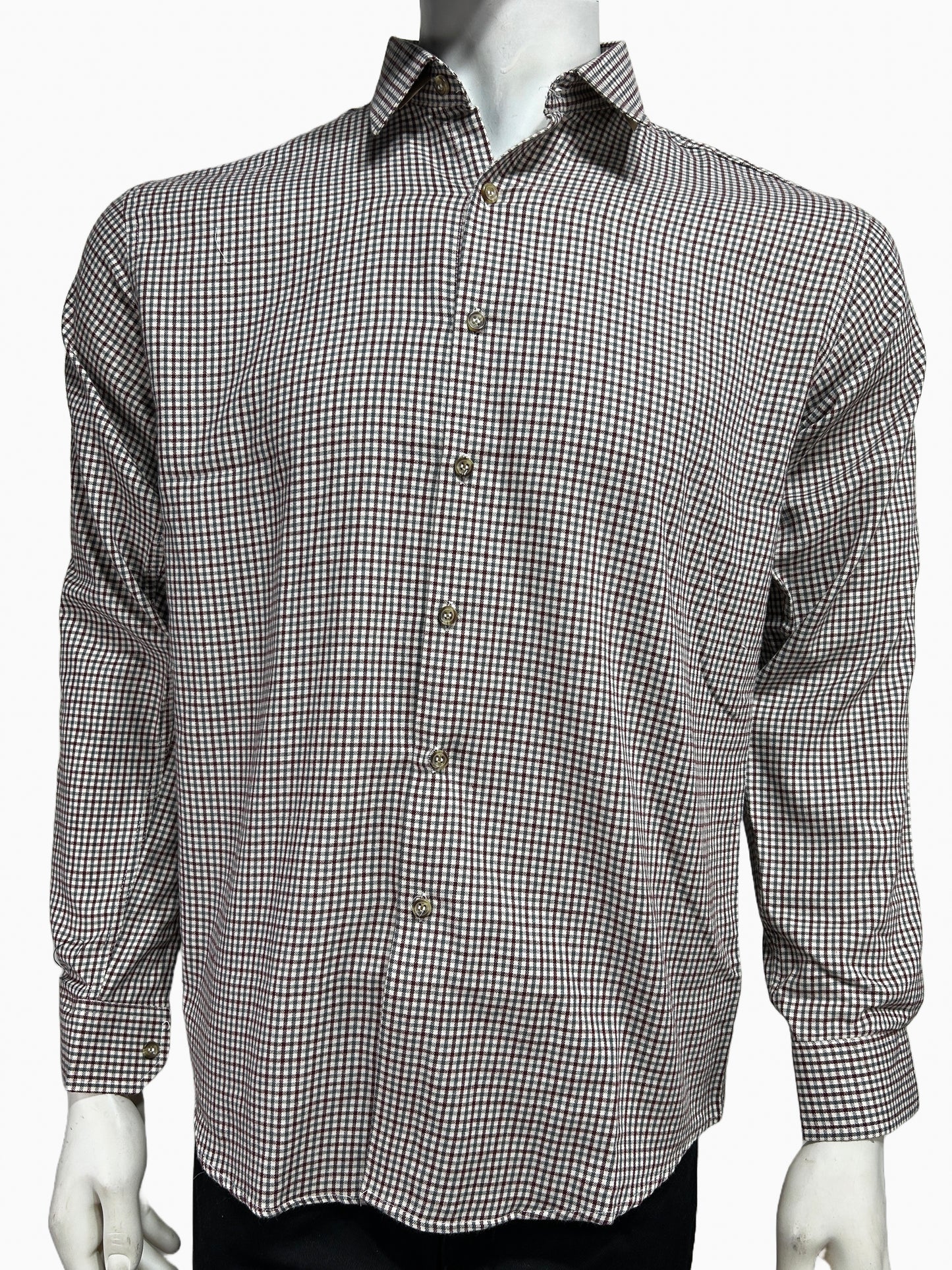 Red Checks Casual Shirt For Men MCS91