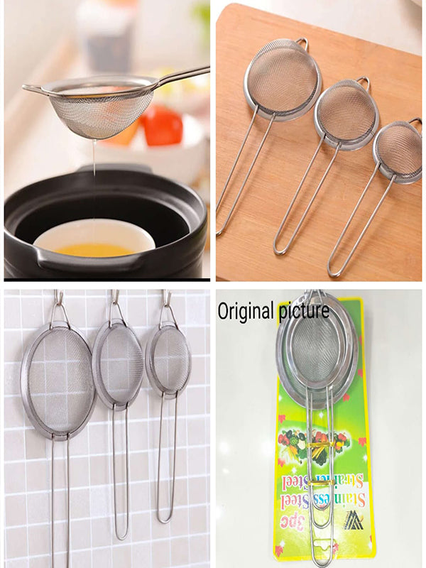 Pack of 3 Tea Strainer Set