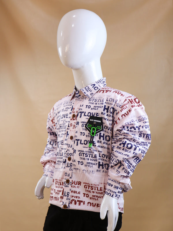 NB Boys Casual Shirt 3Yrs - 12Yrs GX Unique Light Pink