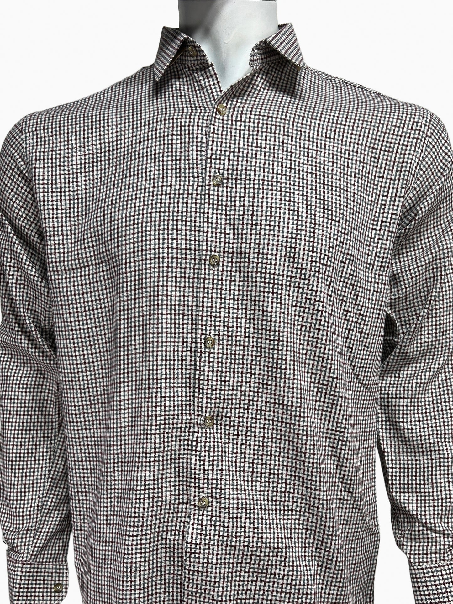 Red Checks Casual Shirt For Men MCS91