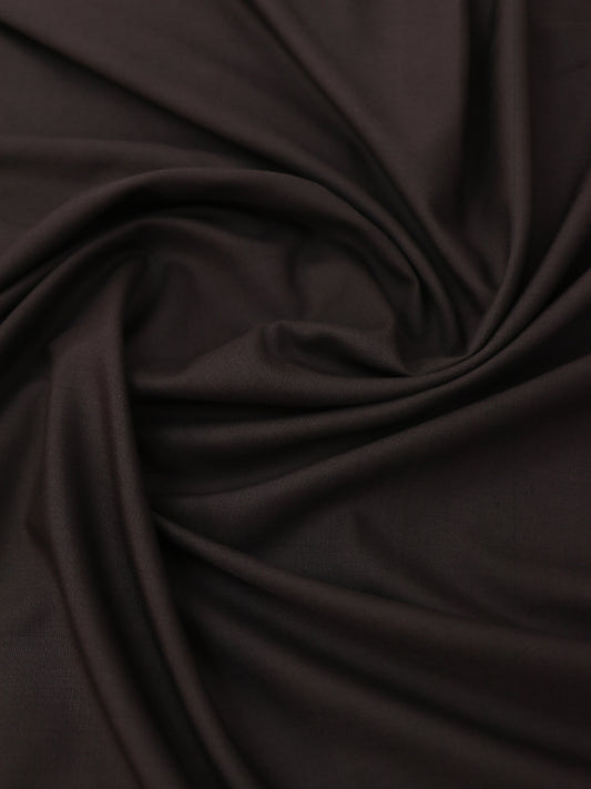Men's Unstitched Kameez Shalwar Fabric Plain Dark Brown MUF43