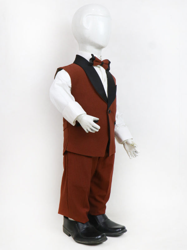 BCP07 4 PCS Suit for Boys 6Mth - 14Yrs Brown