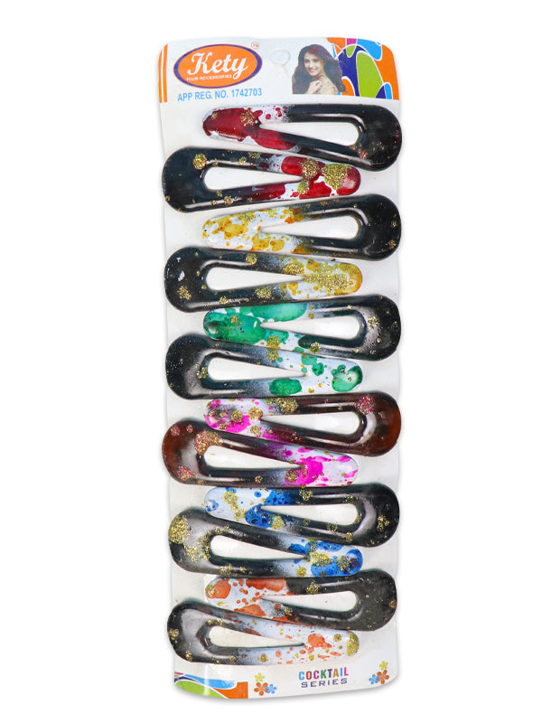 Pack of 12 Girl's Hairpins Multicolor & Multidesign H-003