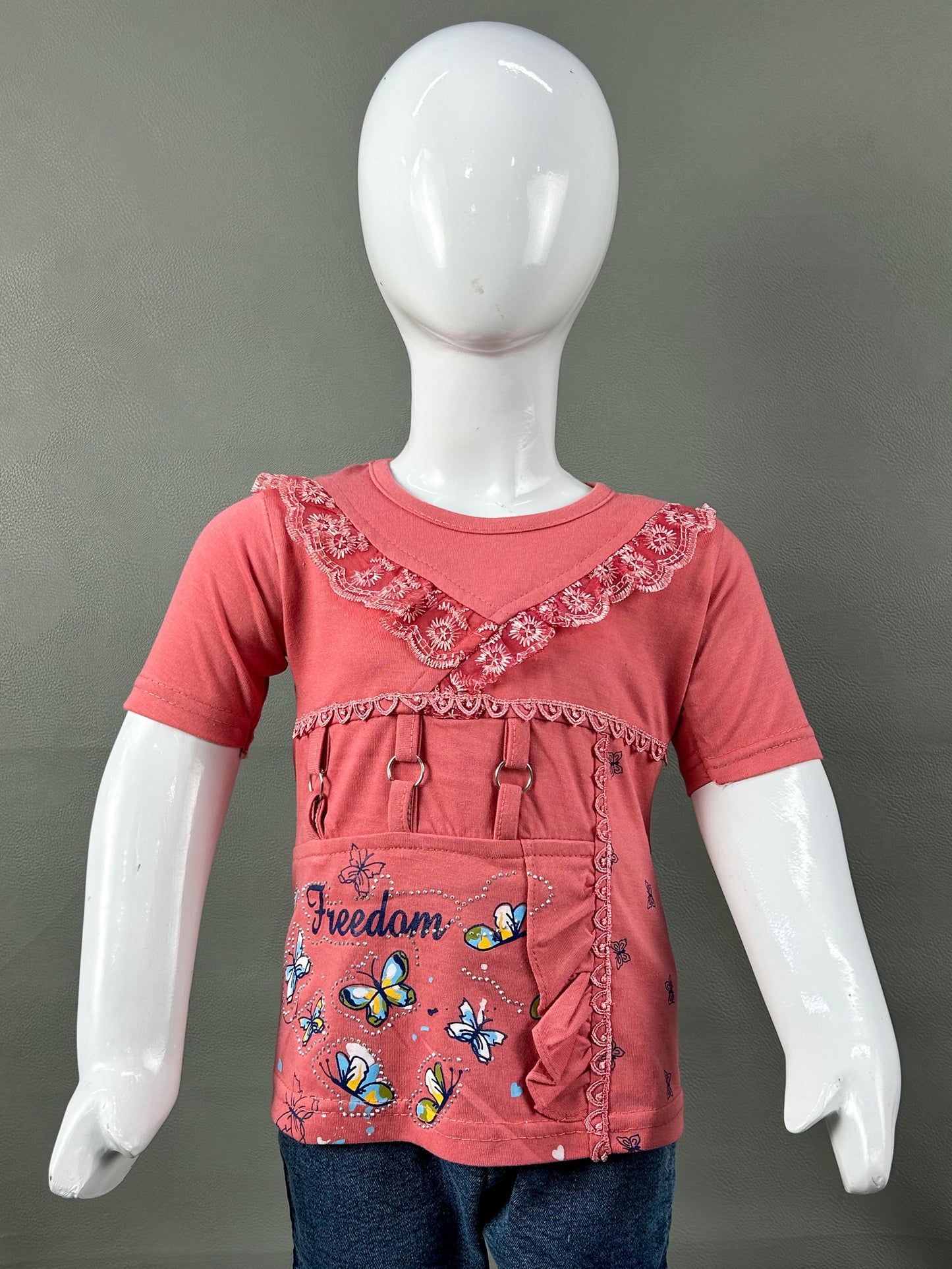 1Yr - 7Yrs Pink Freedom Suit For Girls RZ GS122