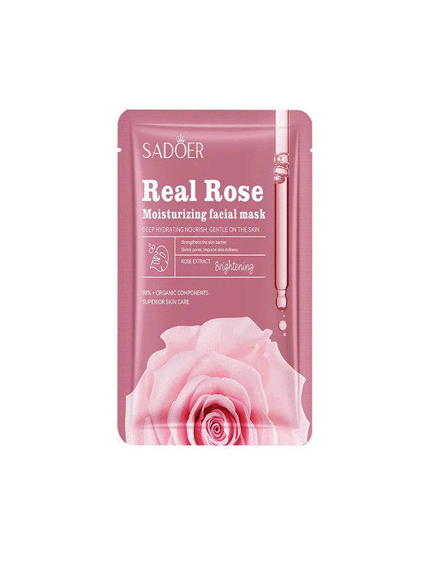 Real Rose Moisturizing Facial Sheet Mask