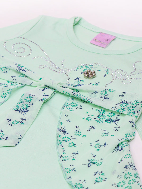 BG Girls Suit 1Yr - 4Yr Flowers Light Green 515