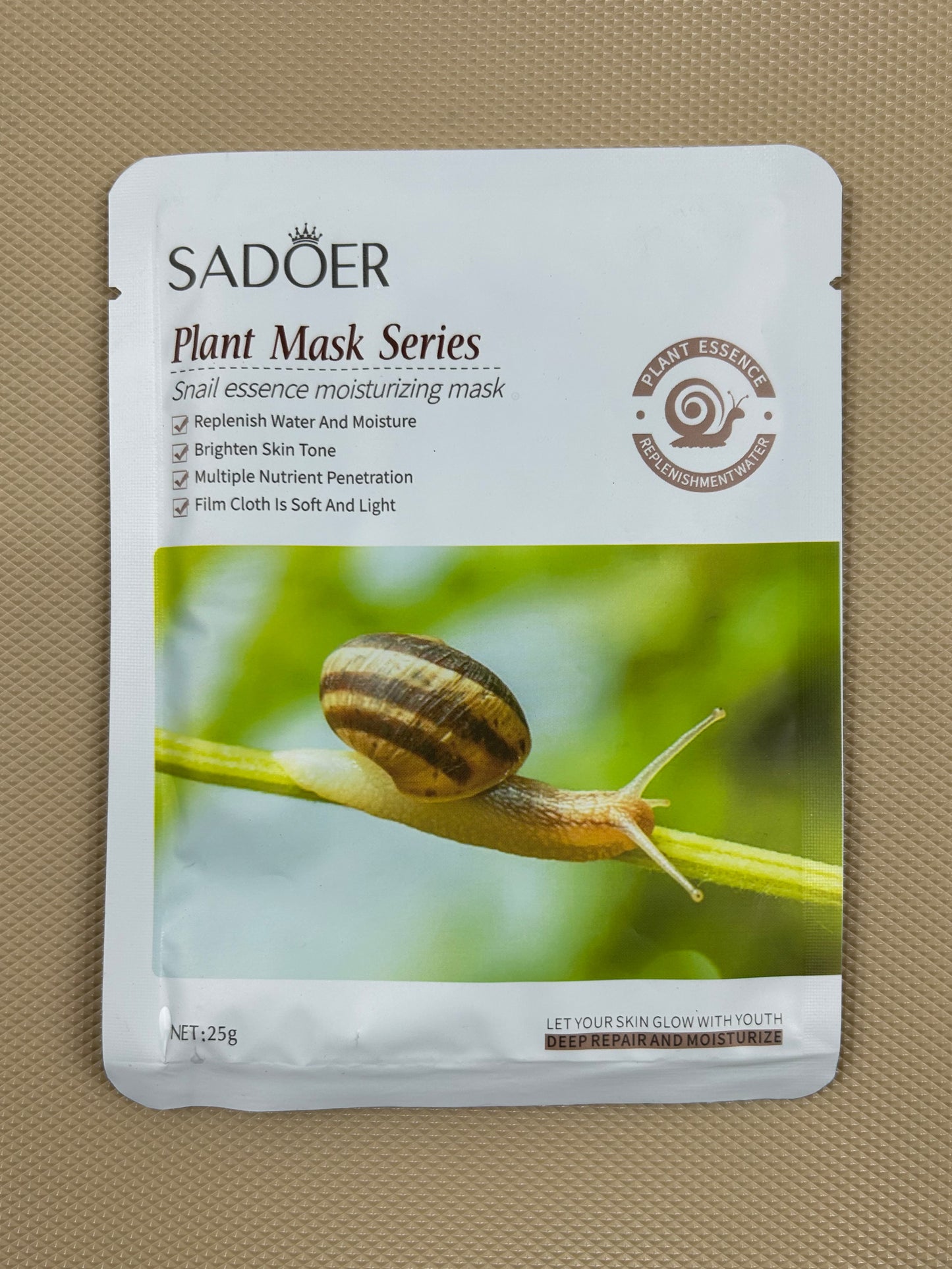 Plant Mask Series - Snail Essence Moisturizing Mask