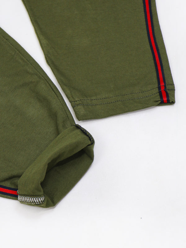 LF Boys Trouser 9Yrs - 14Yrs Jersey Plain Green
