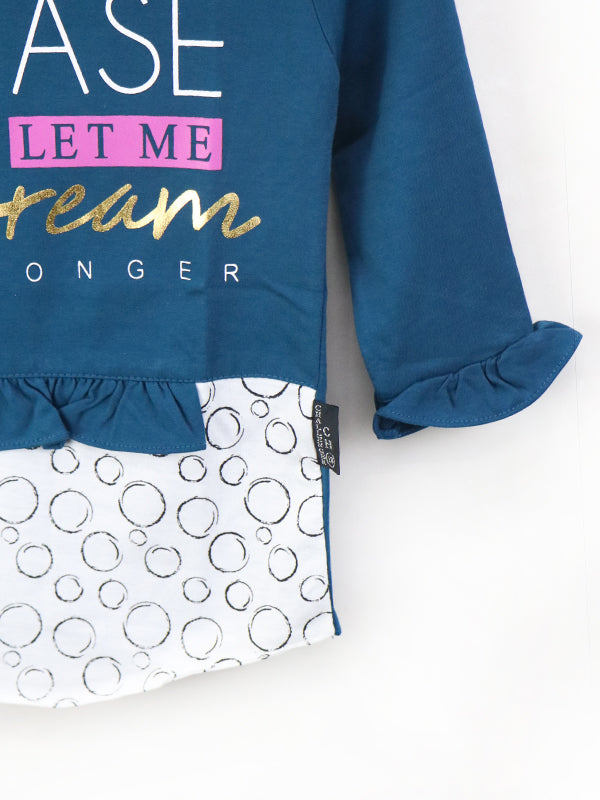ATT Girls T-Shirt 3.5 Yrs - 9 Yrs Dream Sea Blue