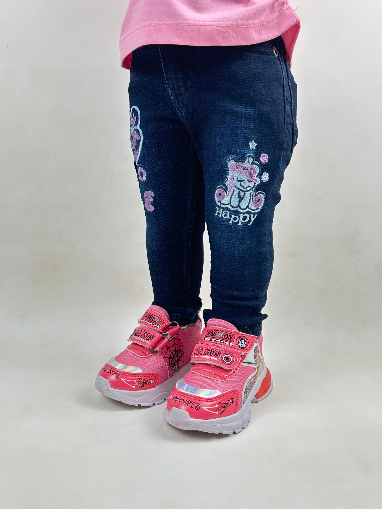 2Yrs - 11Yrs Dark Blue Stretchable Denim Jeans For Girls GJ18
