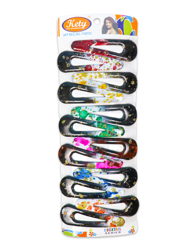 Pack of 12 Girl's Hairpins Multicolor & Multidesign H-003