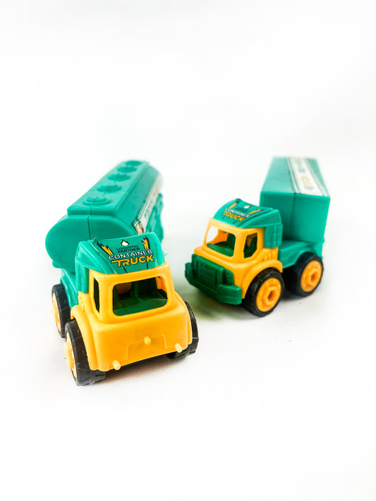 Pack Of 2 Tank Truck With Assemble Tools