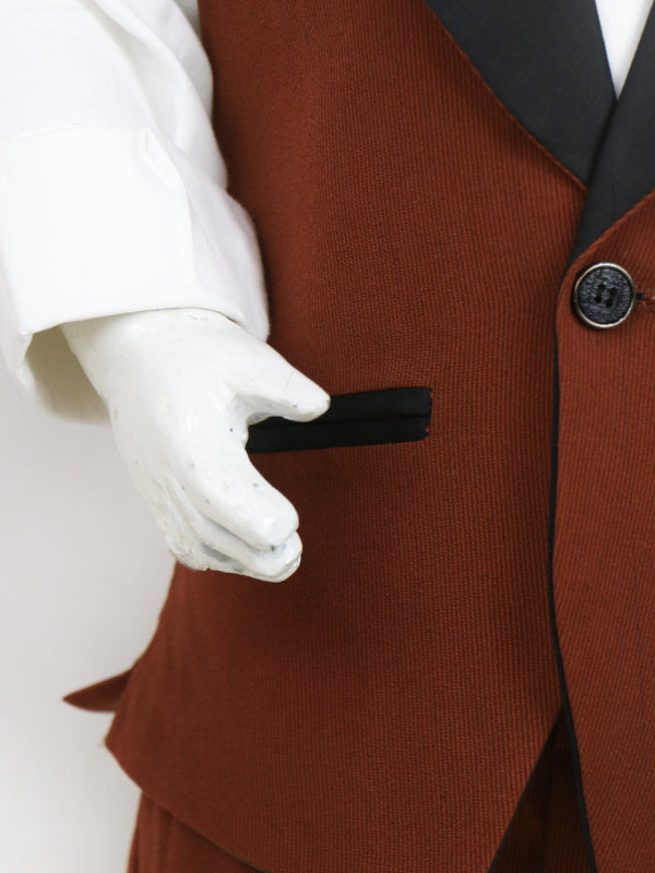 BCP07 4 PCS Suit for Boys 6Mth - 14Yrs Brown