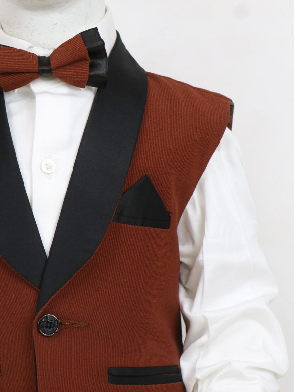 BCP07 4 PCS Suit for Boys 6Mth - 14Yrs Brown