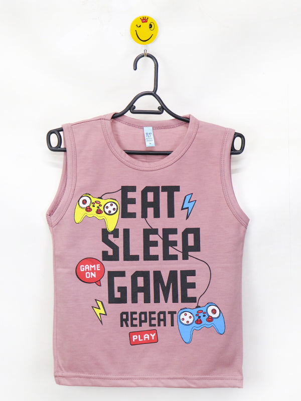AT Boys T-Shirt 2 Yrs - 8 Yrs Game On Parrot Pink