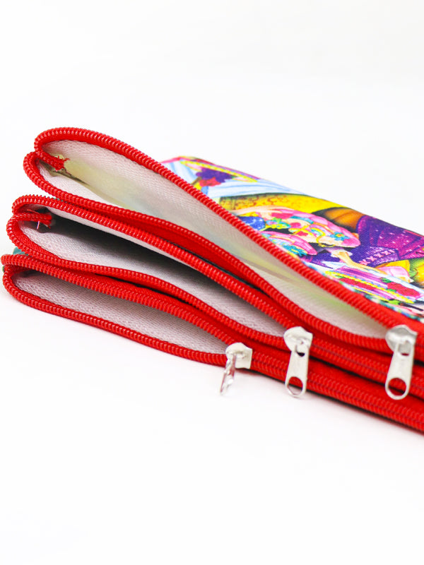 Zipper Pencil Pouch For Girls - Multidesign