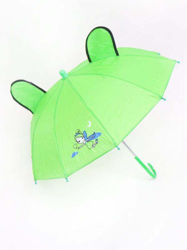 Small Kids Cartoon Umbrella Green KU02