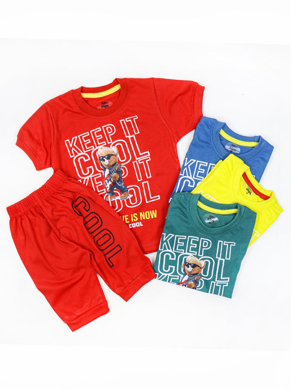 SK Kids Suit 2 Yr - 5 Yr Keep It Cool Red