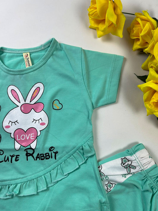 1Yr - 4Yrs Green Suit For Girls GS576