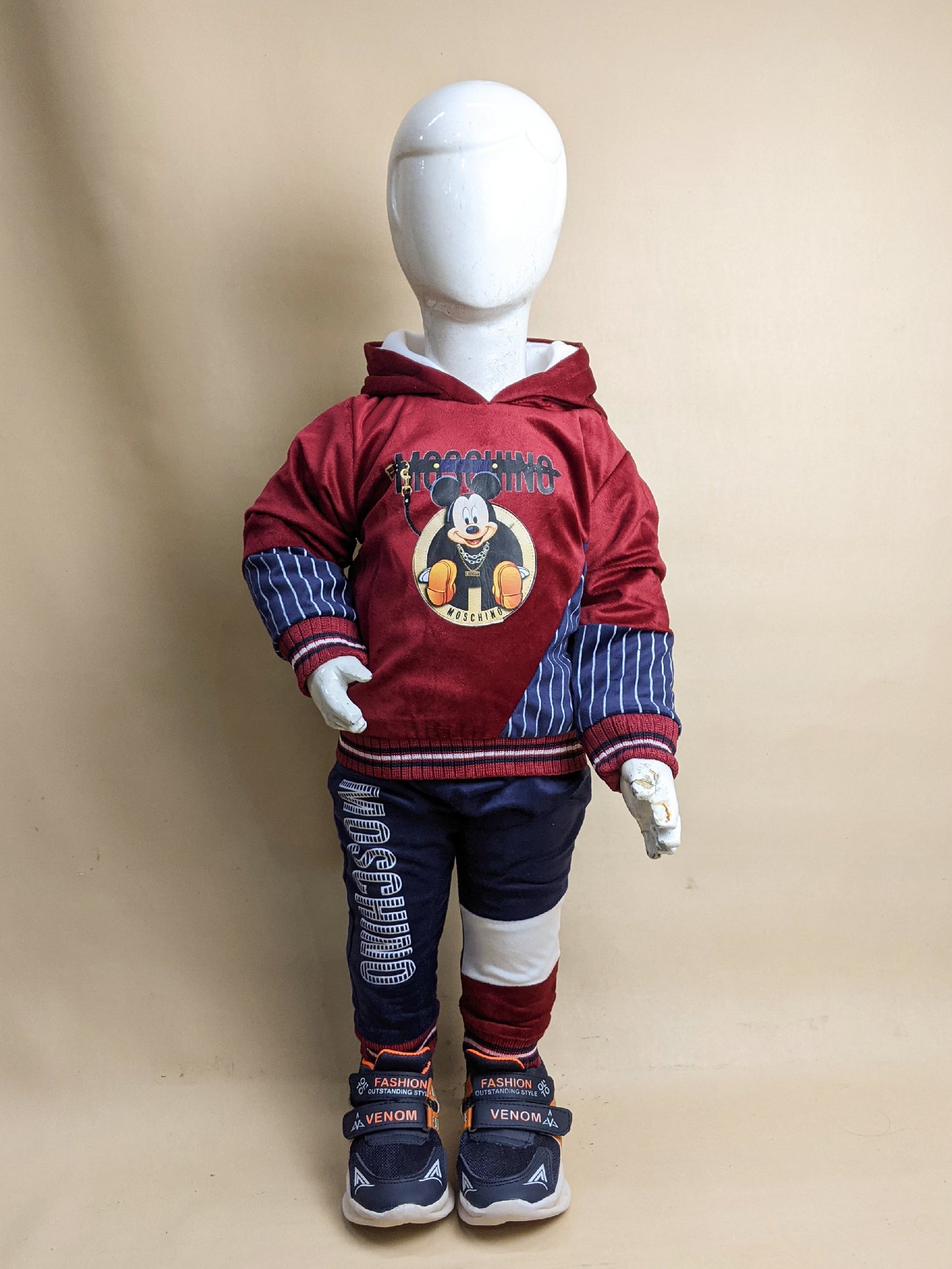 1Yr - 4Yrs Mickey Maroon Suit For Kids BG BS119