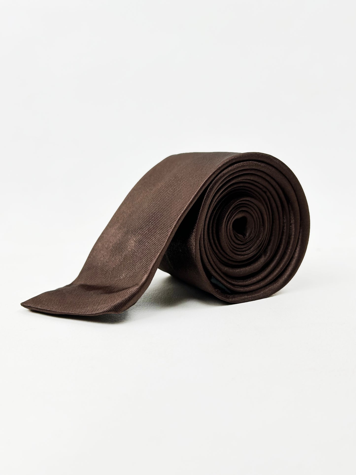 Brown Pencil Tie Thin Formal Party Wear MPT06