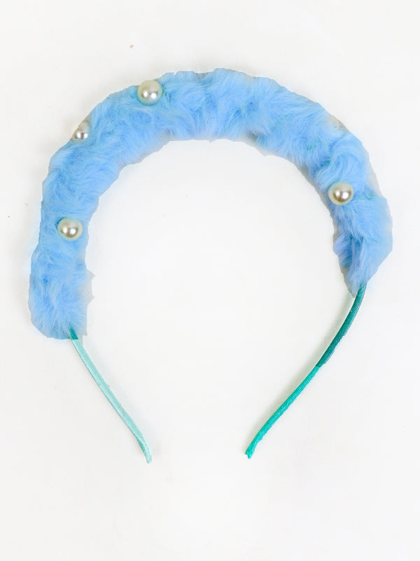 Pack Of 3 Headband Hair Band With Fur - Multicolor