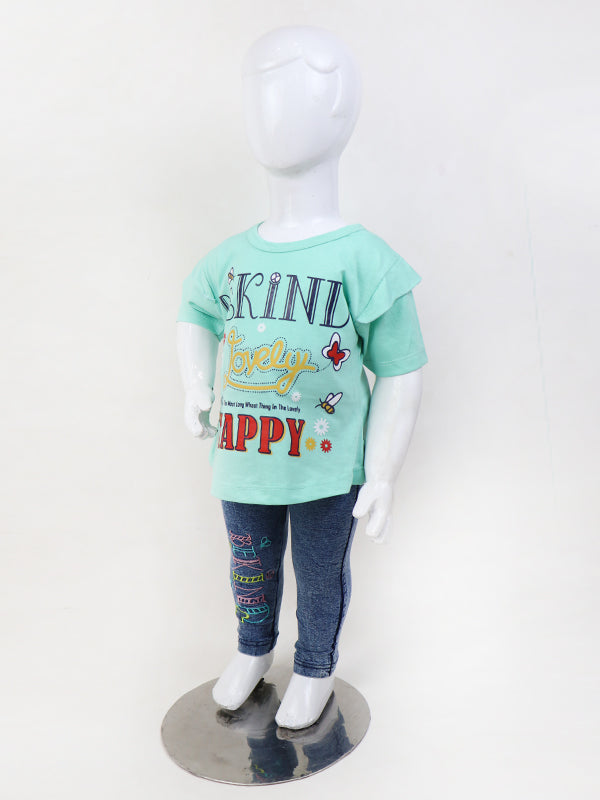 WG02 Girls Suit 1.5Yr - 4Yrs Lovely Sea Green