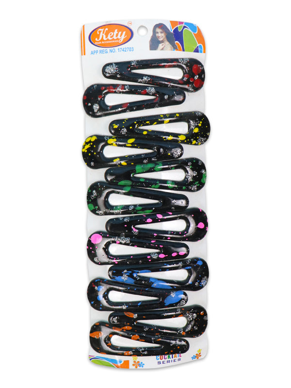 Pack of 12 Girl's Hairpins Multicolor & Multidesign H-003