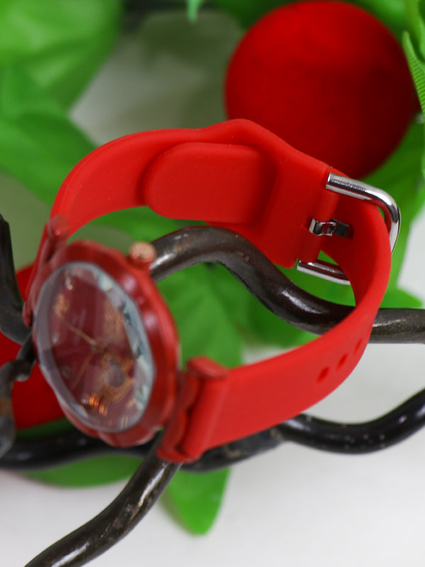 Stylish BMZ Wrist Watch for Women Red