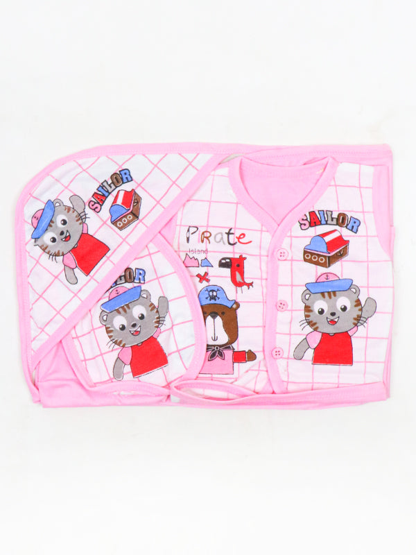 PG Newborn Pack of 5 Gift Set 0Mth - 3Mth Sailor Pink