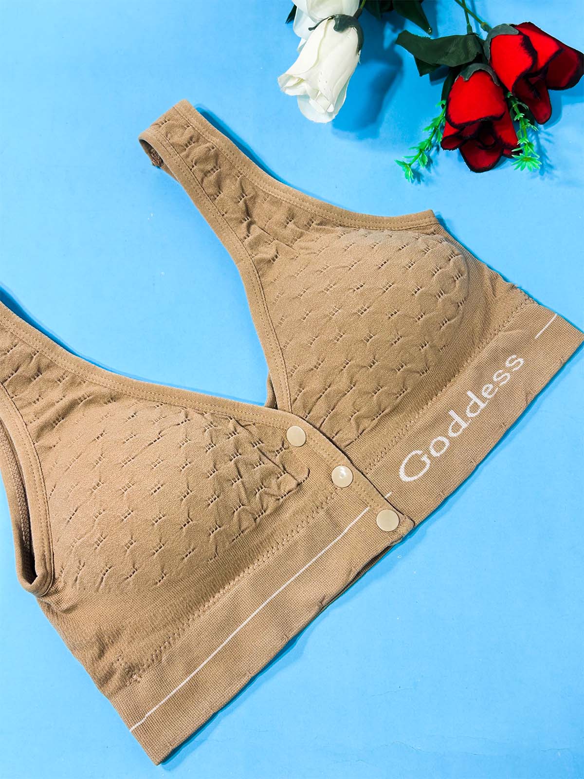 Seamless Brown Padded Bra For Women LB79