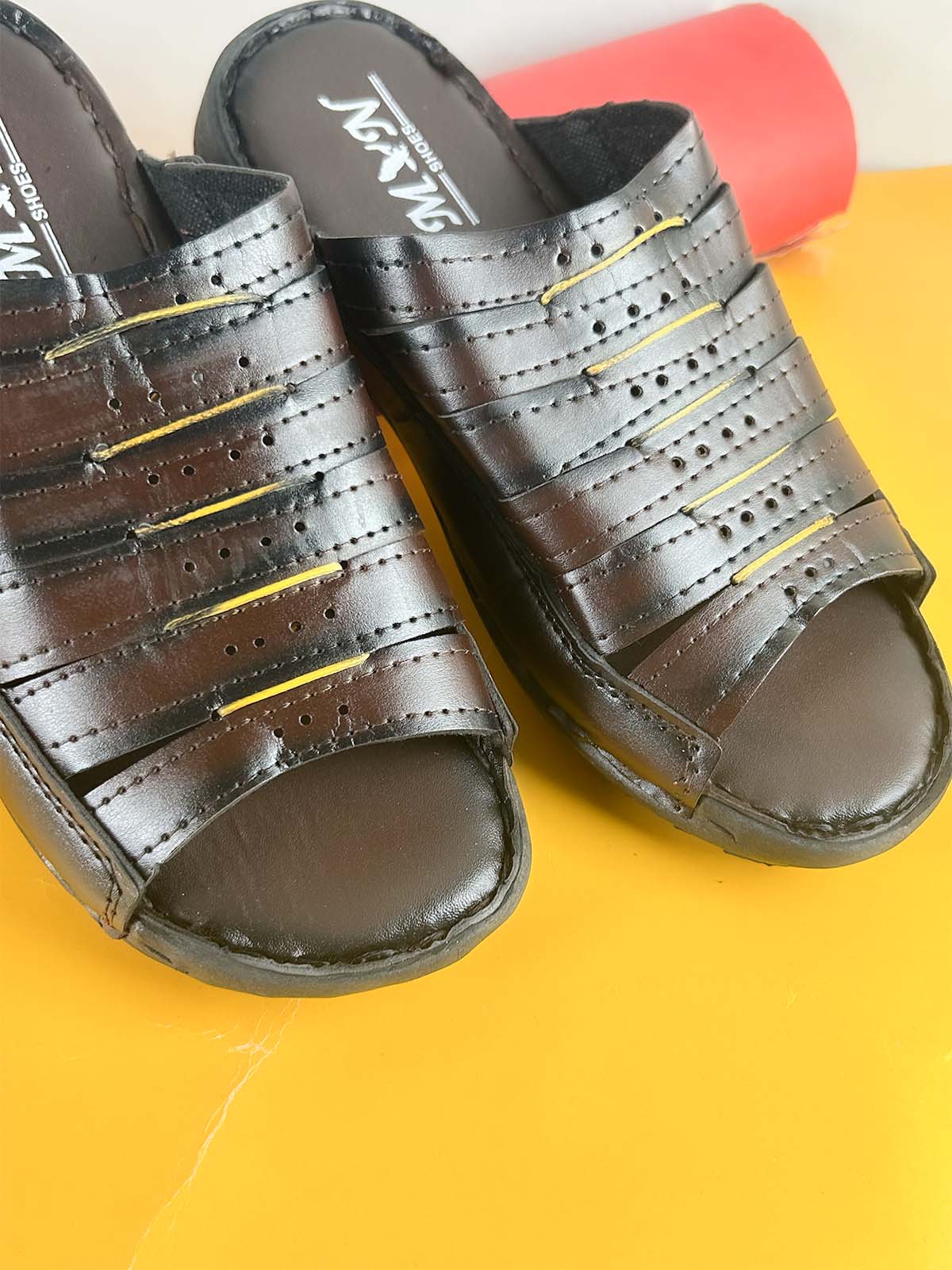 Brown Casual Slippers for Men MC173