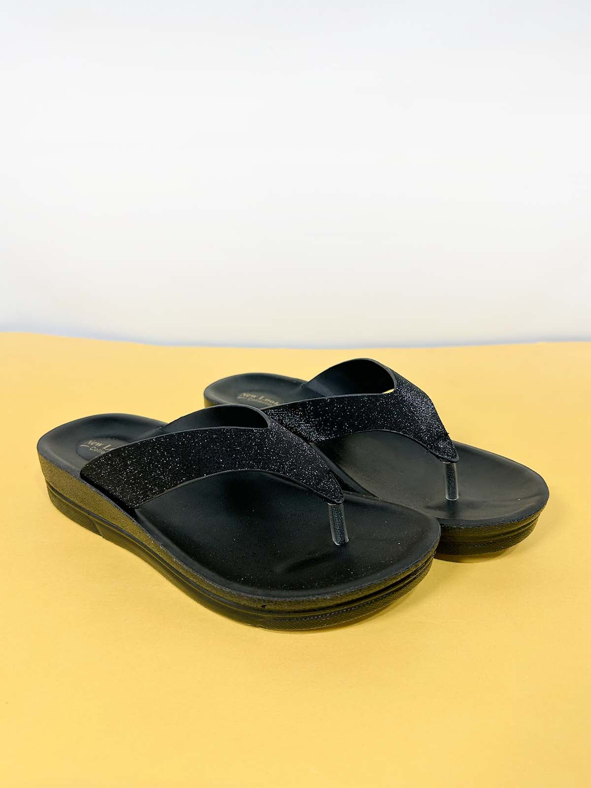 Black Casual Slipper for Women WS49