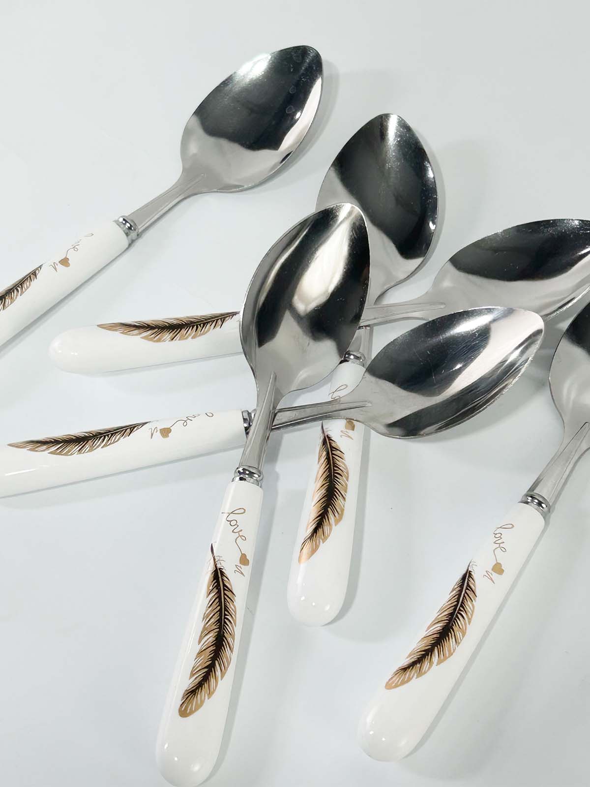 Pack of 6 Stainless Steel Table Spoons D110