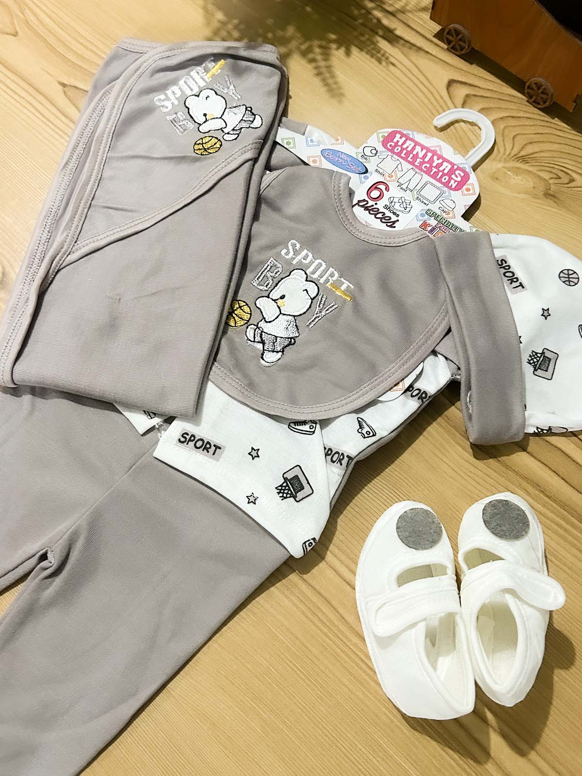 0Mth - 3Mth Purple 6Pcs Gift Set For Newborn HG NBGS367
