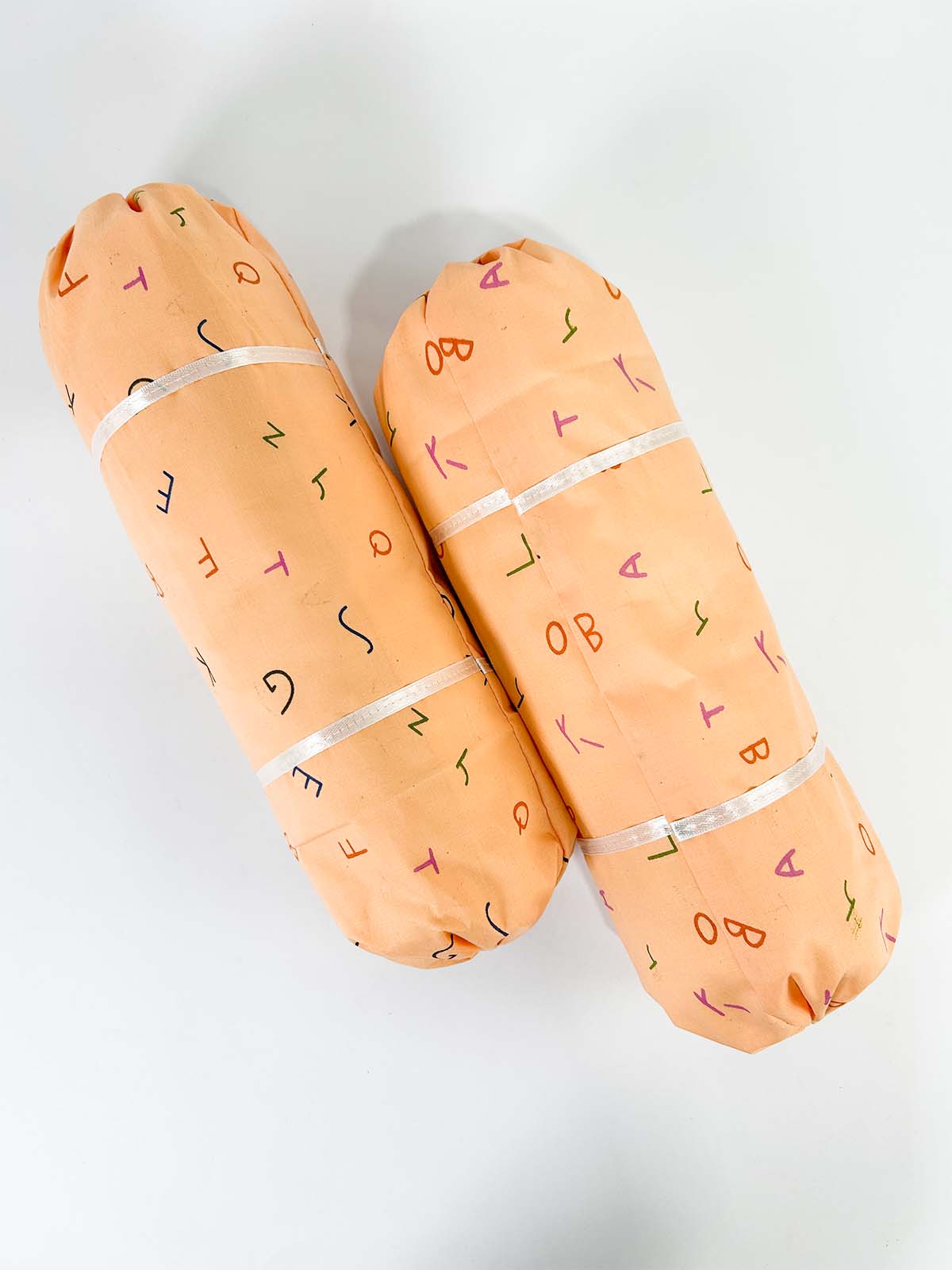 Orange Side Pillow Pair For Newborn