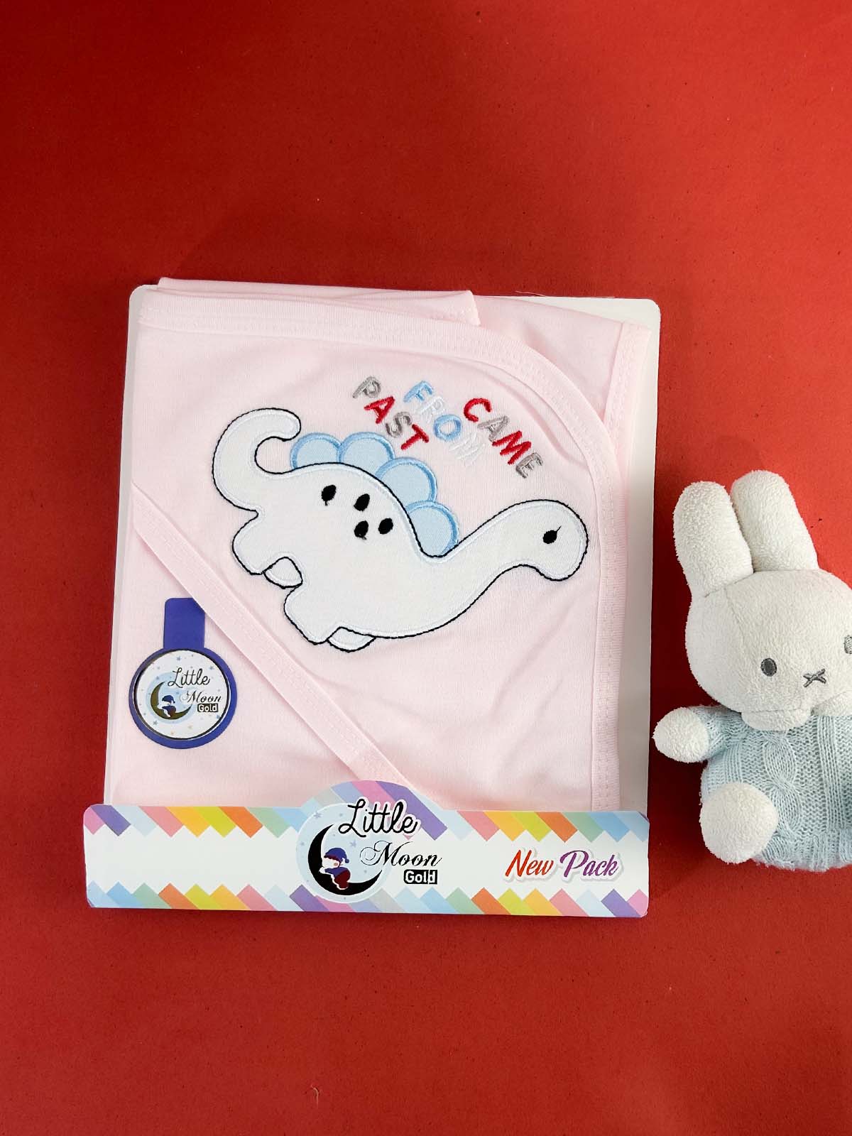 Dinosaur Pink Wrapping Sheet For Newborn NWS54