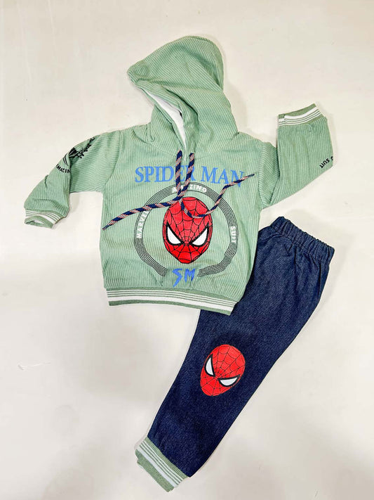1Yr - 4Yrs Fleece SM Green Suit For Kids RZ BS533