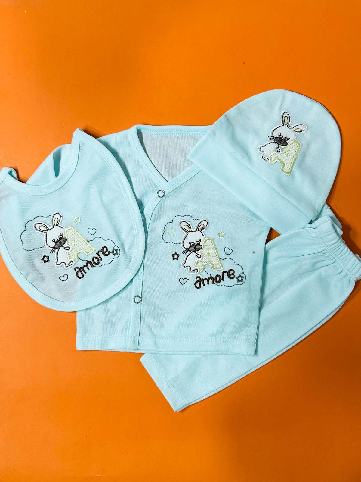 0Mth - 3Mth Blue 4Pcs Gift Set For Newborn HG NBGS276