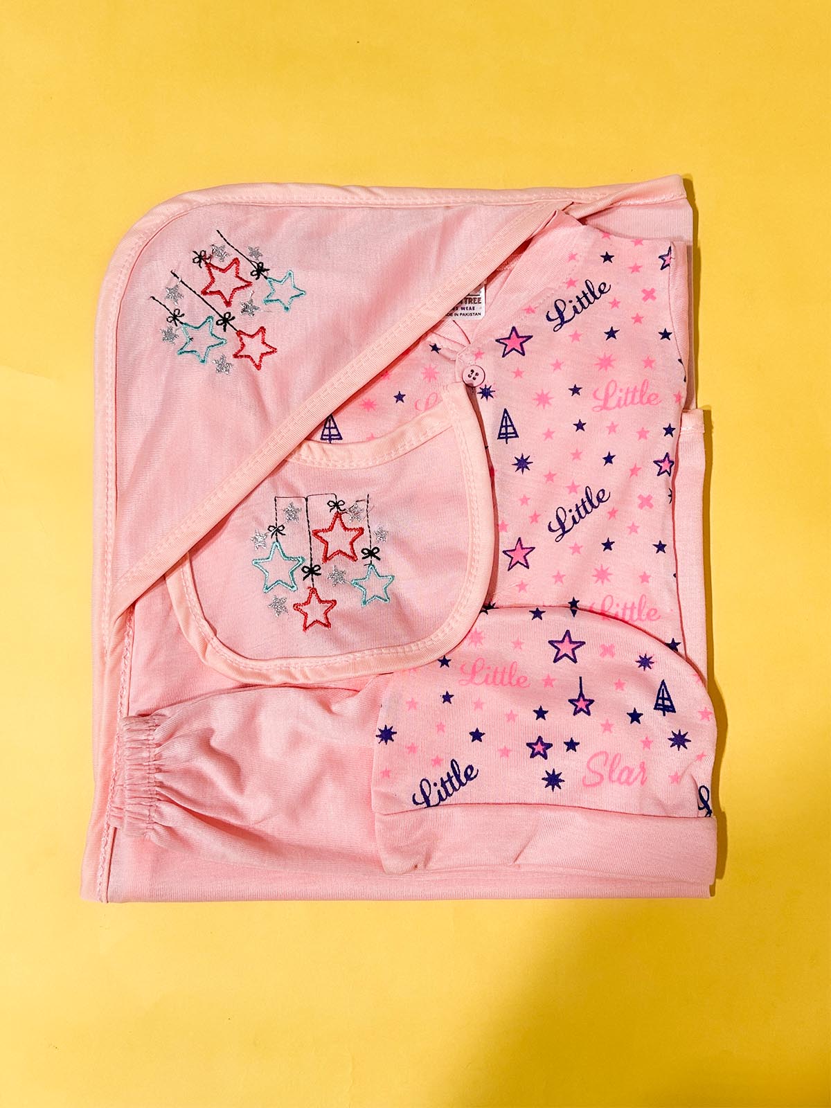 0Mth - 3Mth Pink 5Pcs Gift Set For Newborn HG NBGS327