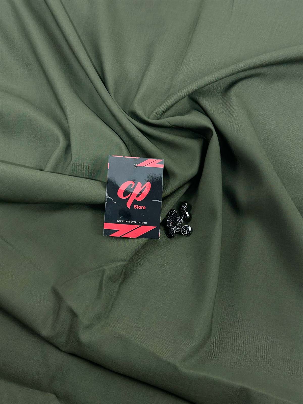 Dark Green Unstitched Kameez Shalwar For Men MUF141