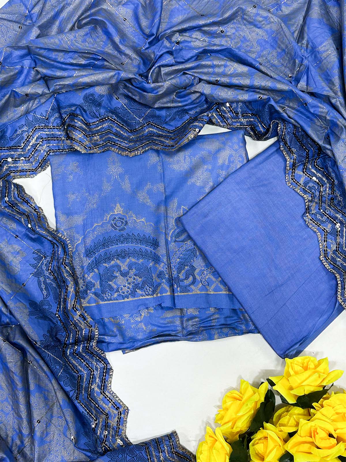 3Pcs Unstitched Digital Lawn Suit For Women WU180