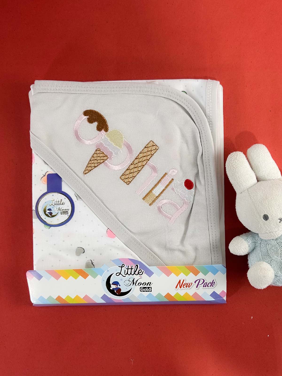 Ophia Grey Wrapping Sheet for Newborn NWS60