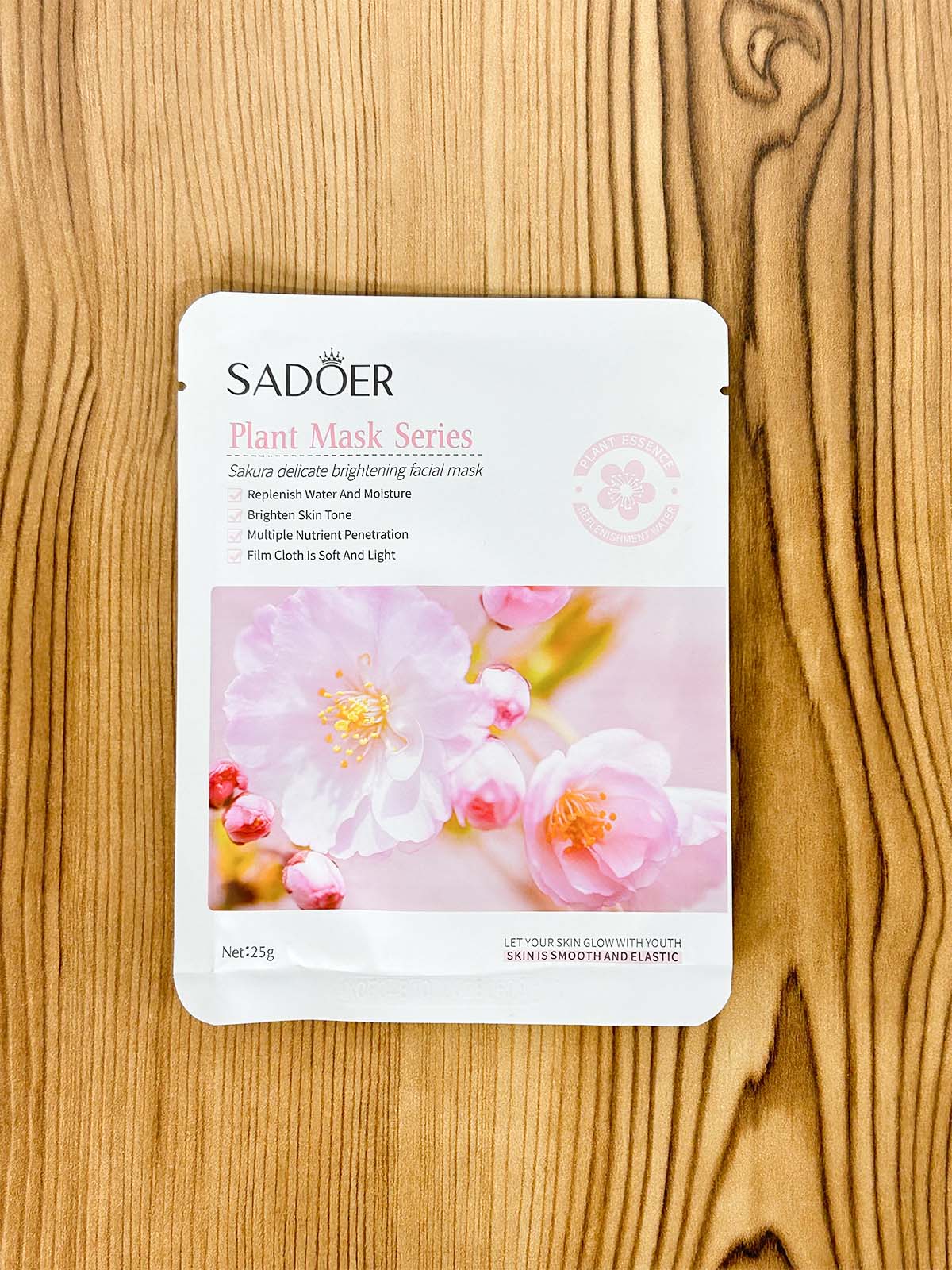 Pack of 2 Rose & Sakura Facial Sheet Mask C68