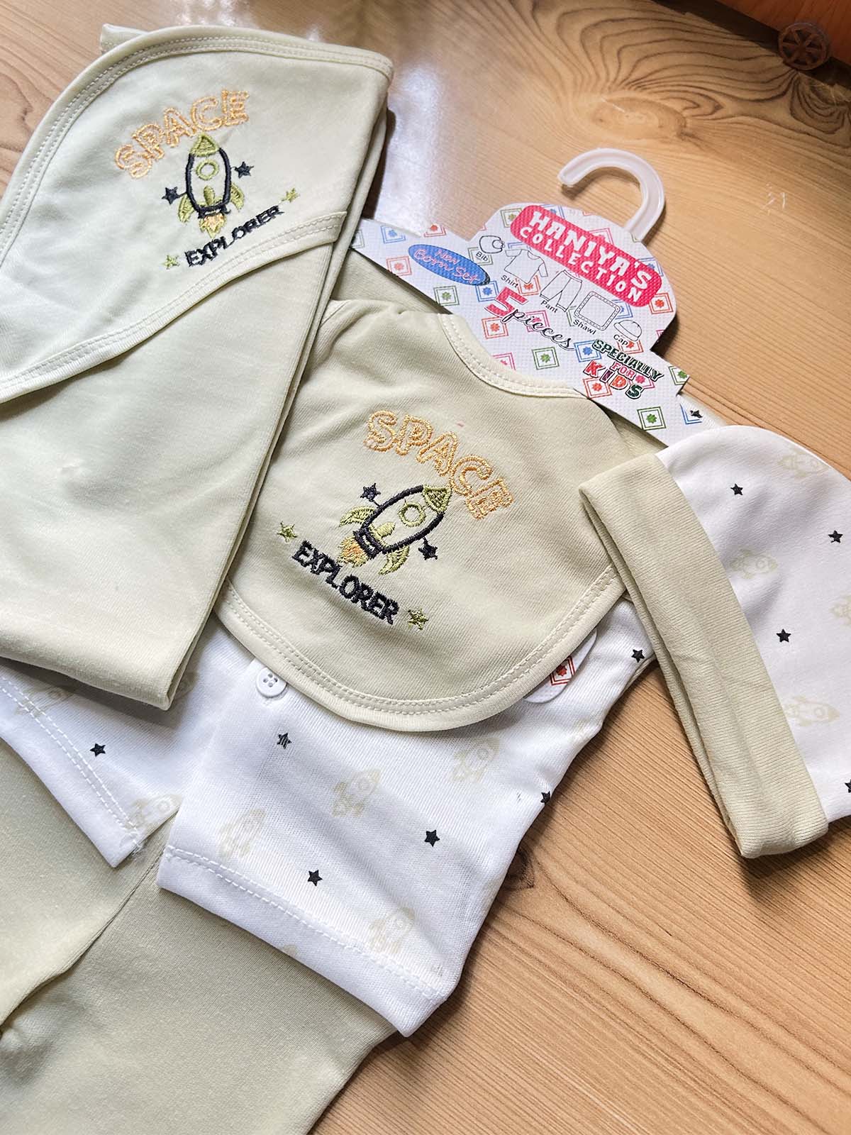 0Mth - 3Mth Green 5Pcs Gift Set For Newborn HG NBGS354