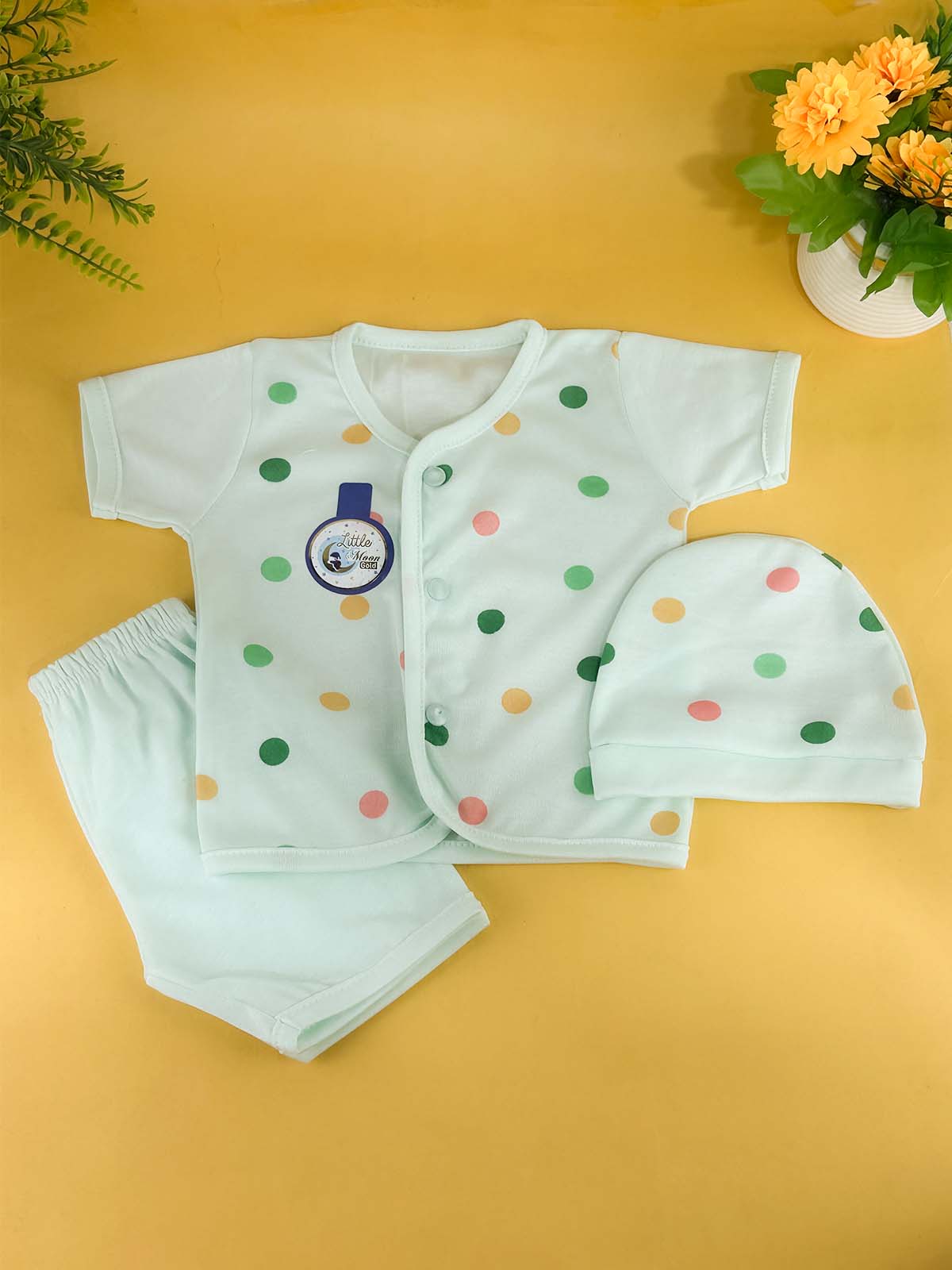 0Mth - 3Mth Pack of 3 Multicolor Suit For Newborns 04