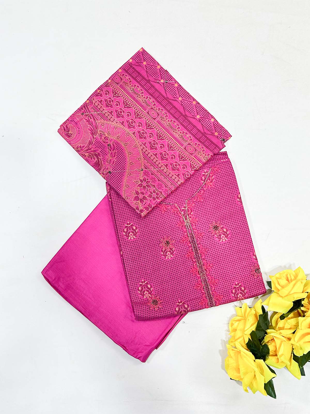 3Pcs Unstitched Digital Lawn Suit For Women WU178