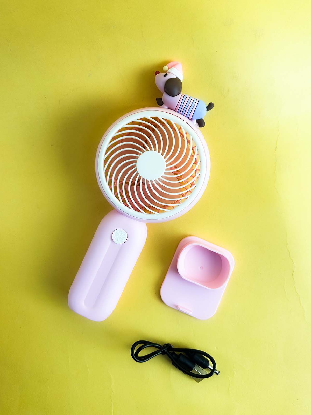 8349 Pink Rechargeable Mini Portable Fan KTY201