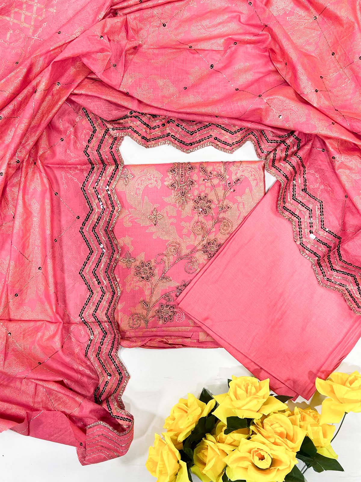 3Pcs Unstitched Digital Lawn Suit For Women WU177